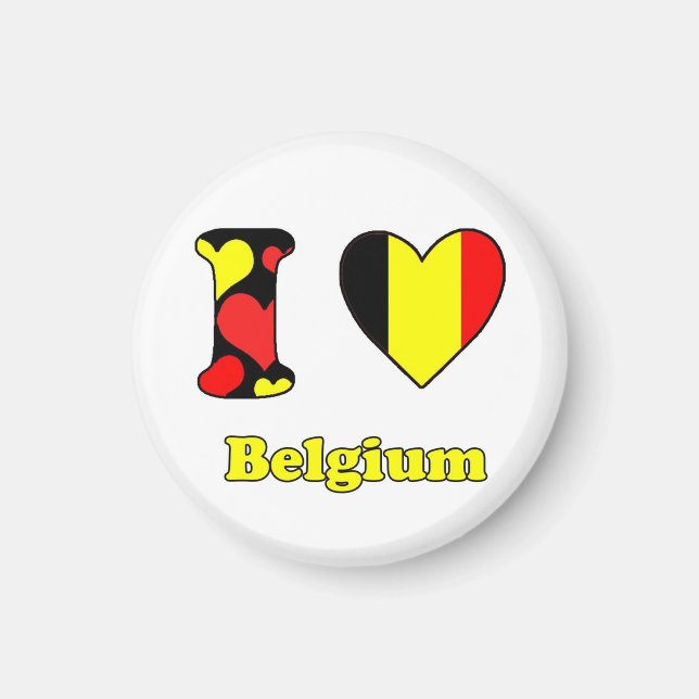 I love Belgium magnet (Framsidan)