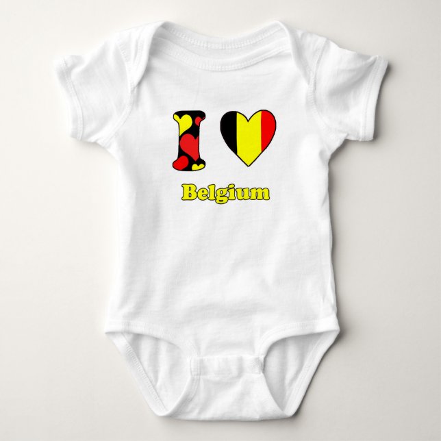 I love Belgium Tee Shirt (Framsida)