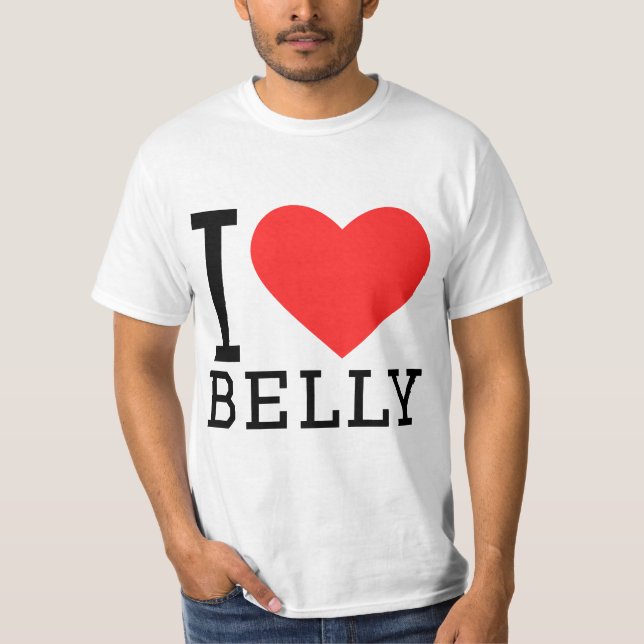 I love belly t shirt (Framsida)