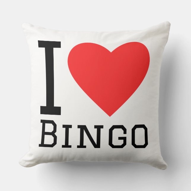 I love bingo kudde (Framsida)