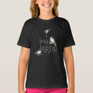 I love birds Birdningsoffert för Fläkt T Shirt