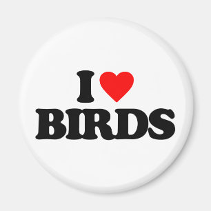 I LOVE BIRDS MAGNET