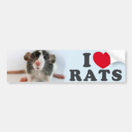I love (blazed) Rats Bildekal
