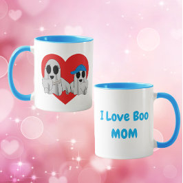 I love BOO Mom-Blue Mugg