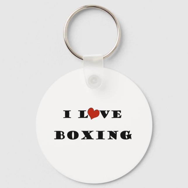 I Love Boxing.png Nyckelring (Framsida)