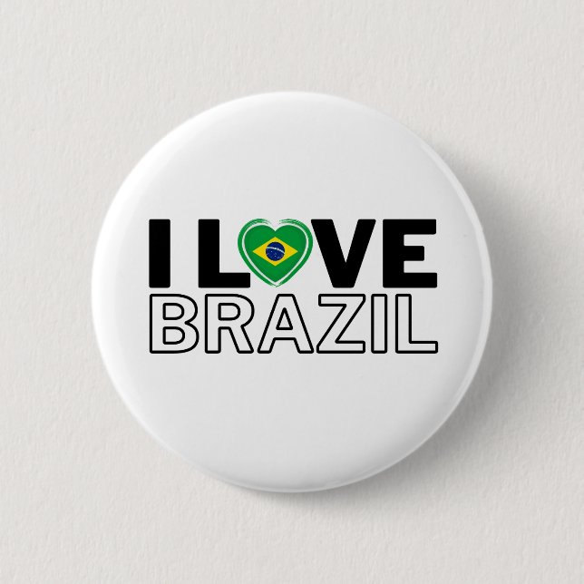 I LOVE BRAZIL - For real Brazilians! Knapp (Framsida)