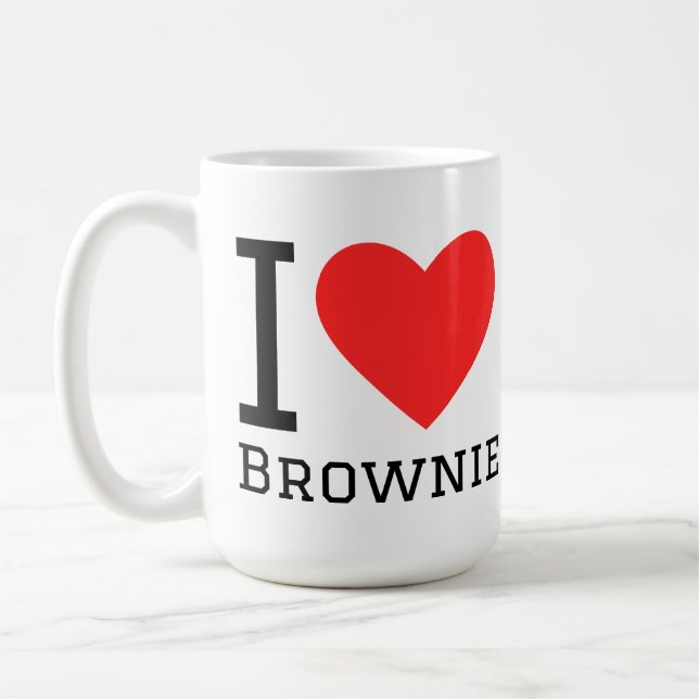 I love brownie kaffemugg (Vänster)