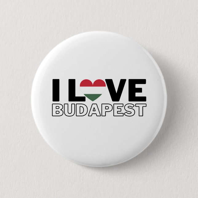 I LOVE BUDAPEST - For real Budapesters! Knapp (Framsida)