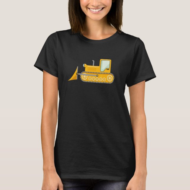 I Love bulldozer Truck For Men Boys Kids T Shirt (Framsida)