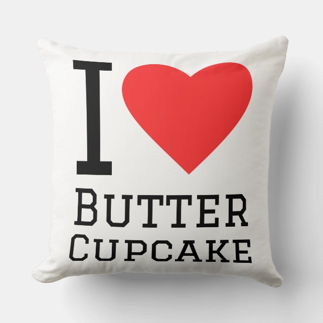I love butter cupcake  kudde (Framsida)