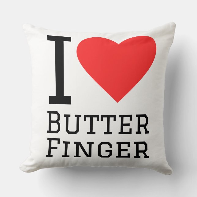 I love butter finger kudde (Framsida)