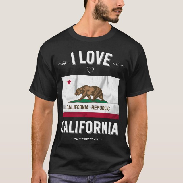 I Love California friend T Shirt (Framsida)