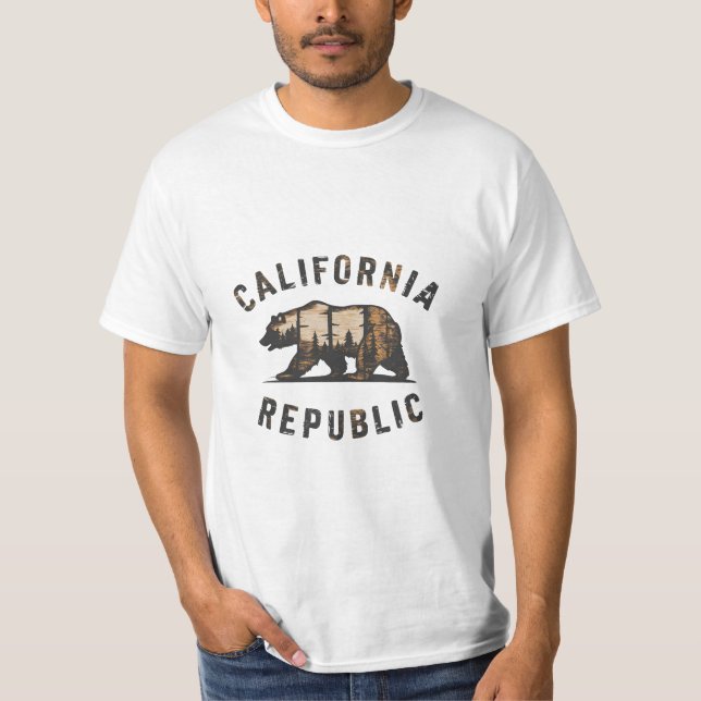 I Love California Republic T Shirt (Framsida)