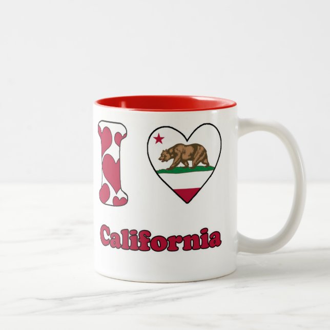 I love California Två-Tonad Mugg (Höger)