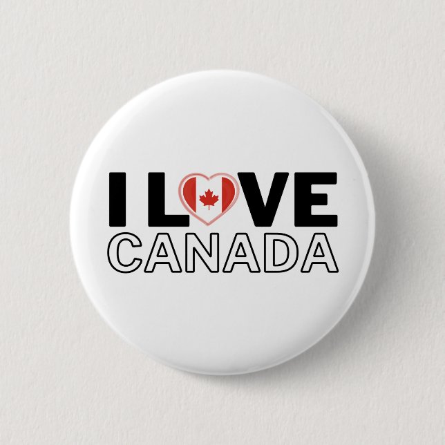 I LOVE CANADA - For real Canadians! Knapp (Framsida)