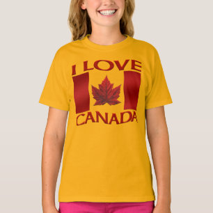 I Love Canada T-shirt Ekologisk flick-T-shirt Kana