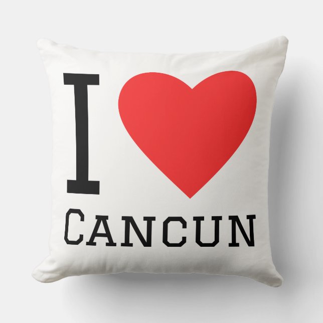 I love Cancun  Kudde (Framsida)