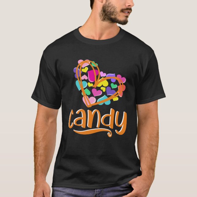 I love Candy Halloween Costume  for Toddlers Kids  T Shirt (Framsida)