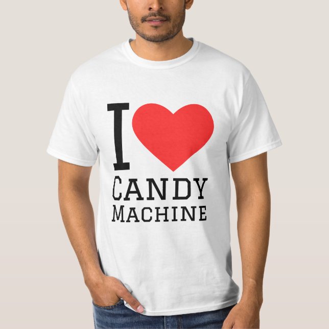 I love candy machine t shirt (Framsida)