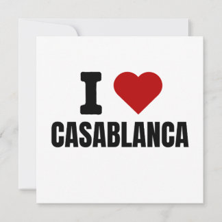 I love casablanca - I heart casablanca morocco Inbjudningar