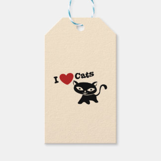 I Love Cat Presentetikett
