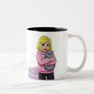 I love cat Två-Tonad mugg