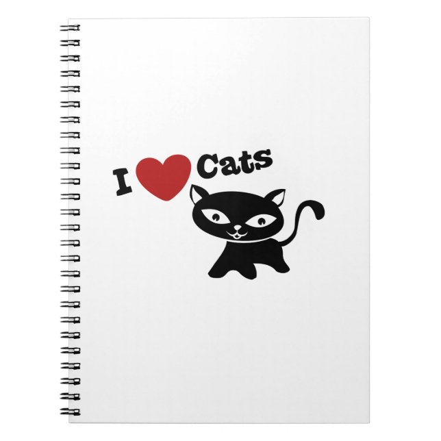 I love cats anteckningsbok (Framsidan)