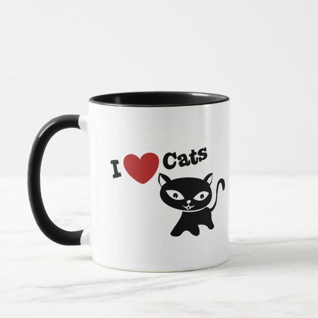 I love cats mugg (Vänster)