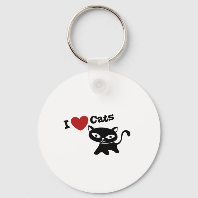 I love cats nyckelring (Framsida)