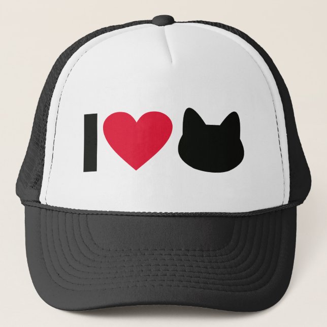 I love cats truckerkeps (Framsida)