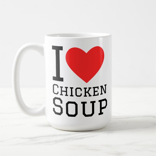 I love chicken soup kaffemugg (Vänster)
