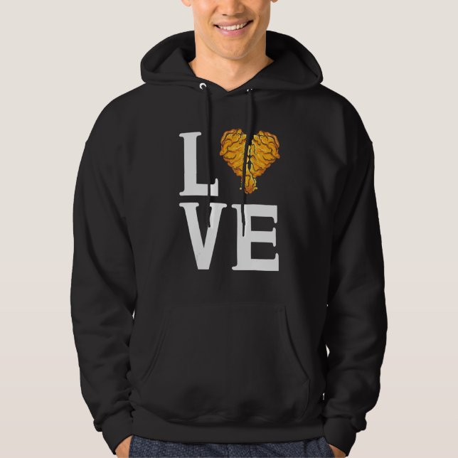 I Love Chicken Wings   Wings   Hoodie (Framsida)