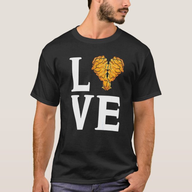 I Love Chicken Wings  Wings T Shirt (Framsida)