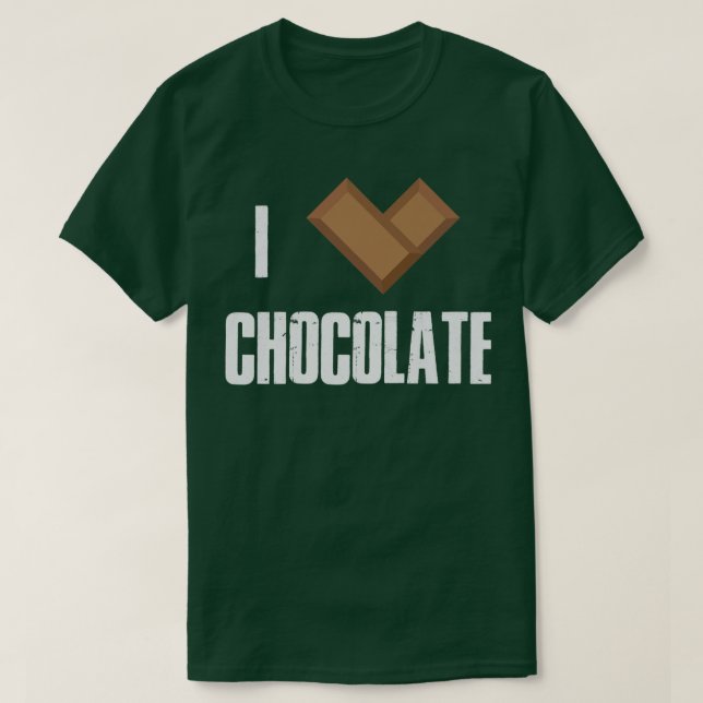 I Love Chocolate Bars Bar Cocoa Milk Baking  T Shirt (Design framsida)