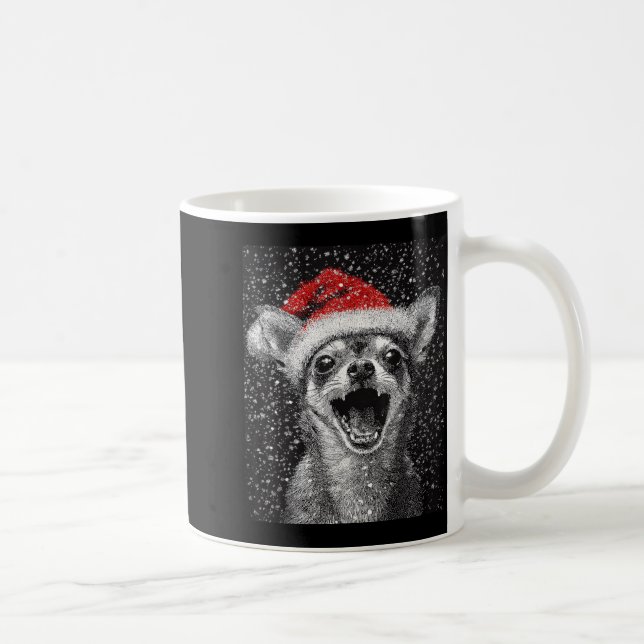 I Love Christmas Chihuahua  Kaffemugg (Höger)