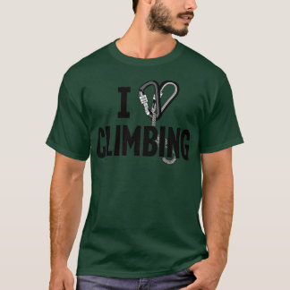 I Love Climbing 6 T Shirt