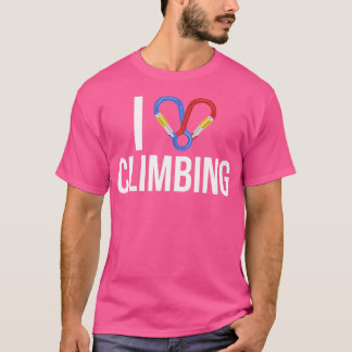 I Love Climbing T Shirt