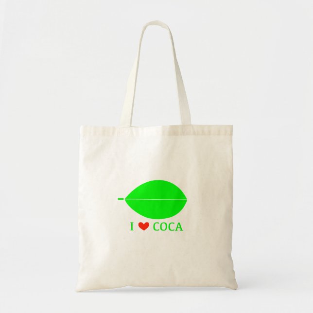 I LOVE COCA tote bag  Tygkasse (Framsidan)