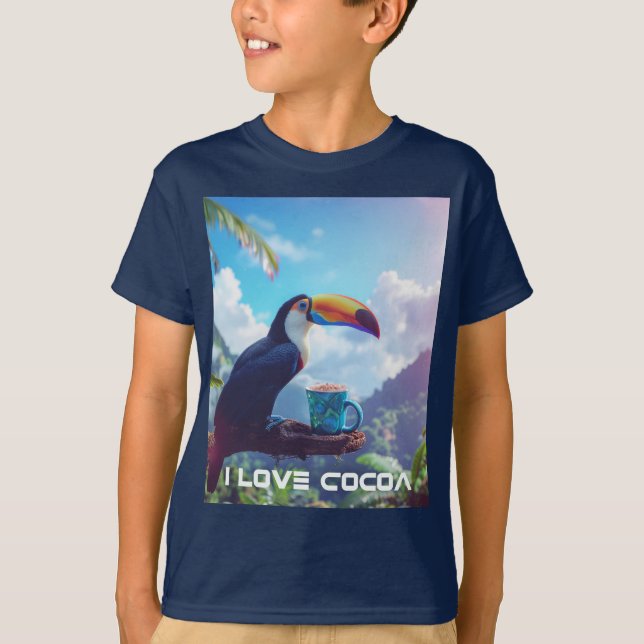 I LOVE COCOA - TOUCAN T SHIRT (Framsida)