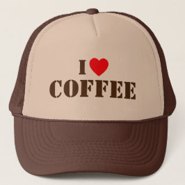 I Love Coffee™ Truckerhatt Keps