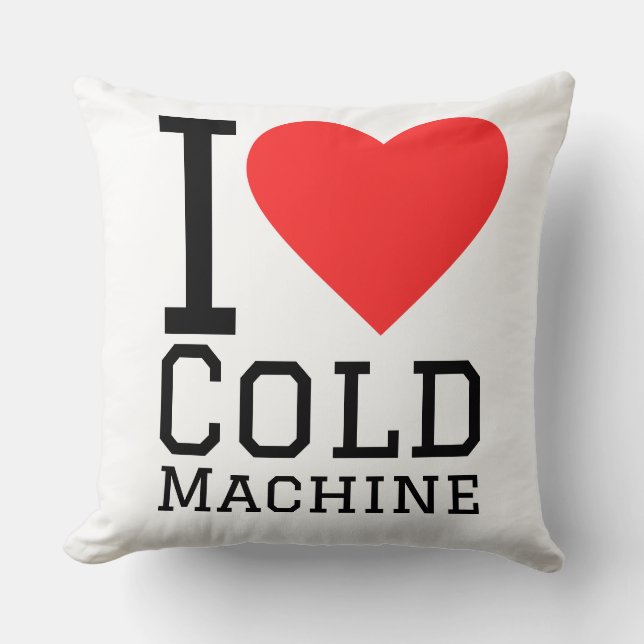 I love cold machine kudde (Framsida)