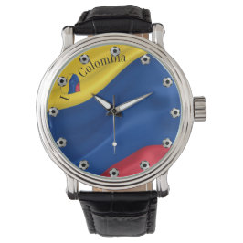 I Love Colombia Flag Armbandsur