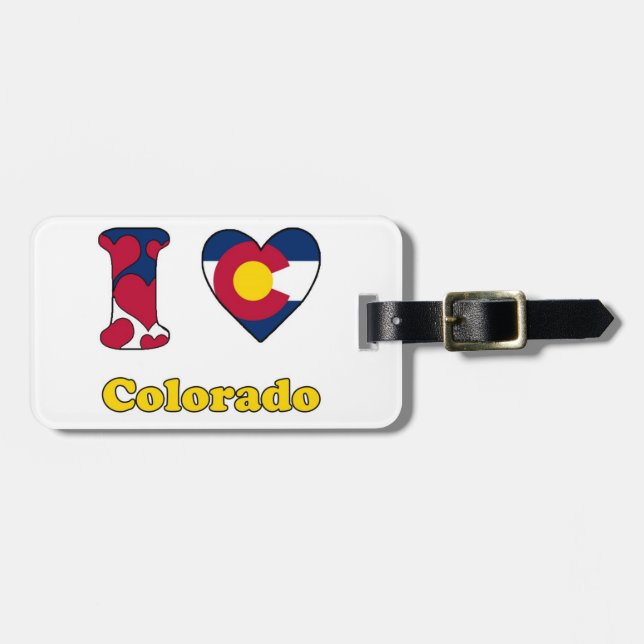 I love Colorado Bagagebricka (Horisontell Framsida)