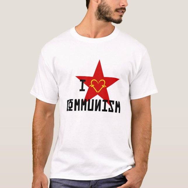 I Love Communism T Shirt (Framsida)