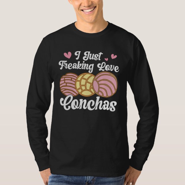 I Love Conchas Pan Dulce Latina Mexican Mujer Conc T Shirt (Framsida)