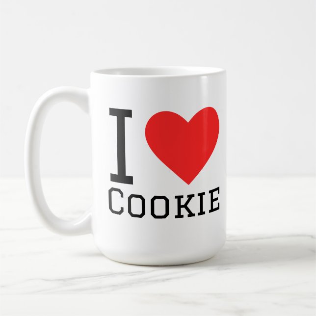 I love cookie kaffemugg (Vänster)