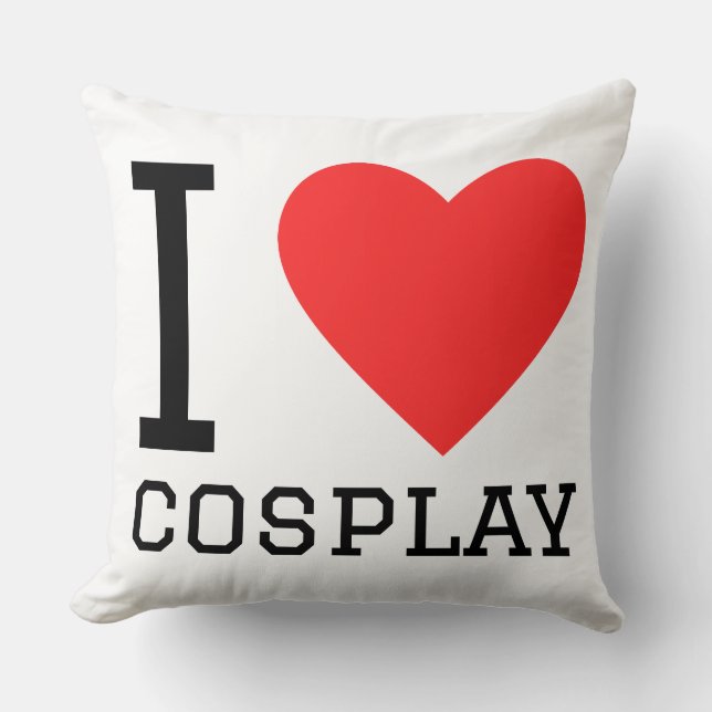 I love cosplay kudde (Framsida)