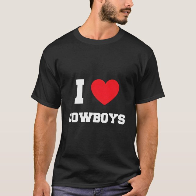 I Love Cow T Shirt (Framsida)