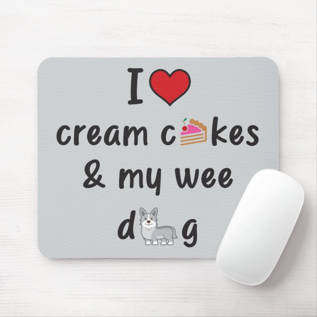 I Love Cream Cakes & My Wee Dog Musmatta (Med mus)