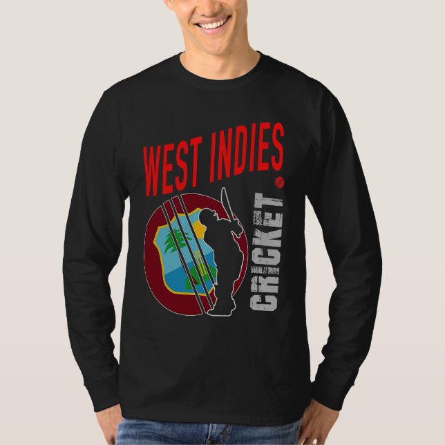I Love Cricket World Team Tops T Shirt (Framsida)